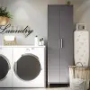 Camberly Graphite Gray 24 Utility Storage Cabinet