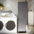 Camberly Graphite Gray 24 Utility Storage Cabinet