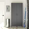 Flex Graphite Tall Storage Cabinet