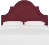 180TVLVBR Jolie Velvet Berry Twin Headboard - Skyline Furniture