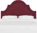 180TVLVBR Jolie Velvet Berry Twin Headboard - Skyline Furniture