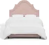 180BEDVLVTBLSH Jolie Velvet Blush Twin Bed - Skyline Furniture