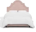 181BEDVLVTBLSH Jolie Velvet Blush Full Bed - Skyline Furniture