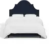 180BEDVLVINK Jolie Velvet Ink Twin Bed - Skyline Furniture