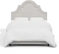 180BEDVLVLGHGR Jolie Velvet Light Gray Twin Bed - Skyline Furniture