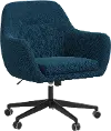 35-9ZMNV Olivia Navy Blue Office Chair - Skyline Furniture