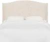 420TLNNTLC Blake Linen Talc Twin Wingback Headboard - Skyline Furniture