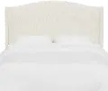 422QMLNSNW Blake Snow White Queen Wingback Headboard - Skyline Furniture