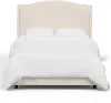 420BEDLNNTLC Blake Linen Talc Twin Wingback Bed - Skyline Furniture