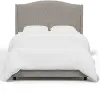 420BEDMLNELP Blake Elephant Gray Twin Wingback Bed - Skyline Furniture
