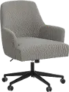 78-9LNNGR Hudson Linen Gray Office Chair - Skyline Furniture