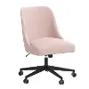 84-9VLVTBLSH Spencer Velvet Blush Office Chair
