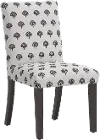 63-6CLBLNVYOGA Drew Navy and White Dining Chair - Skyline Furniture