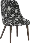 84-6DHLBLCOGA Colton Dahlia Black Dining Chair - Skyline Furniture