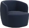 48-10VLVINK Hunter Velvet Ink Swivel Chair - Skyline Furniture
