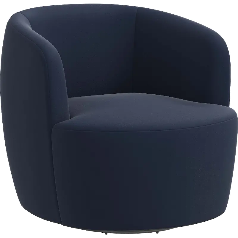48-10VLVINK Hunter Velvet Ink Swivel Chair - Skyline Furniture
