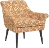 9005JPNORGOGA Charlotte Orange Floral Accent Chair - Skyline Furniture