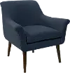 9005LNNNV Charlotte Linen Navy Blue Accent Chair - Skyline Furniture