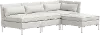 CSE12SETBYSVLVLGHGR Jackson Velvet Light Gray 4 Piece Sectional - Skyline Furniture