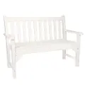 Atlantic White Patio Bench