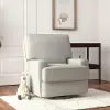 Rufus Gray Nursery Swivel Recliner