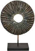 Medium 14-Inch Multi-Colored Circle Statue