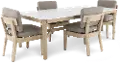 5PC/SONATA/TBL/4CHR Sonata 5 Piece Patio Dining Set