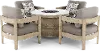 KIT Sonata Patio 5 Piece Firepit Dining Set