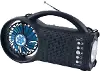 SC-1073ERF Supersonic Solar Power Bluetooth Speaker with FM Radio, LED Torch Light & Fan