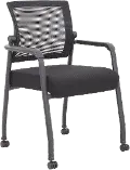 Boss Black Mesh Guest Chair