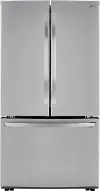 LRFCS29D6S LG 28.7 Cu Ft French Door Refrigerator - Stainless Steel