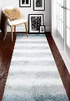 A164-WHBL-2.6X8-AND106 Felton Blue and Gray 8 Foot Runner Rug