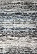 C191-MULTI-8X10-CM106 Lacey Gray and Blue Geometric 8 x 10 Area Rug