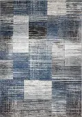C191-BLBE-2.6X8-CM109 Laney Blue and Gray 8 Foot Runner Rug