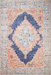 I166-NV-4X6-NH208 Zoelle Distressed Navy 4 x 6 Area Rug