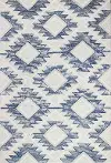 R120-BEBL-4X6-CL210 Emir Blue and Beige 4 x 6 Area Rug