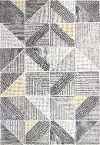 R120-MULTI-2.6X8-CL214 Emmett Gray Geometric 8 Foot Runner Rug