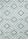 R120-TE-4X6-CL219 Ember Geometric Teal 4 x 6 Area Rug