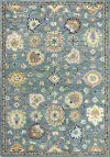 Novalie Floral Teal 8 Foot Runner Rug