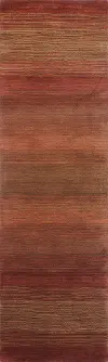 S176-RU-2.6X8-ALM200 Sacramento Ombre Rust 8 Foot Runner Rug