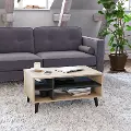 Cole Light Brown Coffee Table with Storage