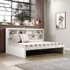 White Full Bookcase Daybed