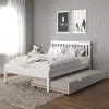 Contempo White Full Bed with Trundle