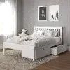 Contempo White Full Bed with Storage
