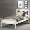 Contempo White Twin Bed