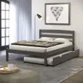 Econo Gray Full Bed with Trundle