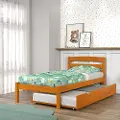 Econo Honey Twin Bed with Trundle