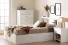 15131 Fusion White Full Bed and Headboard Set