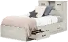 15134 Ulysses Light Gray Twin Bed and Headboard Set - South Shore