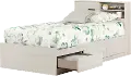 15135 Fynn Light Gray Twin Bed and Headboard Set - South Shore